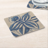 Indigo-Narzisse Rechteckiger Pappuntersetzer (angewinkelt)