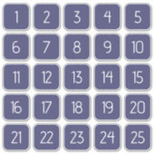 Indigo Navy Blue Custom Square Number Stickers  Aufkleber (Vorderseite)