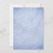 Indigo Navy Mitternacht Blumen Probe Dinner Einladung (Rückseite)