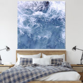 Indigo Ocean Foean Water Leinwanddruck (Insitu (Schlafzimmer))