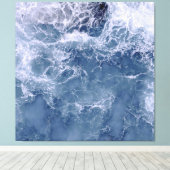 Indigo Ocean Foean Water Leinwanddruck (Insitu (Holzboden))