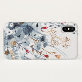 Indigo & Ochre - Aquarellfarben-Blume Case-Mate iPhone Hülle (Rückseite (Horizontal))