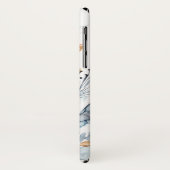 Indigo & Ochre - Aquarellfarben-Blume Case-Mate iPhone Hülle (Hinten/Links)