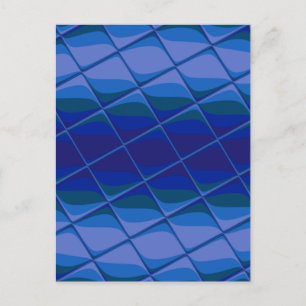 Indigo-Palette Feiertagspostkarte