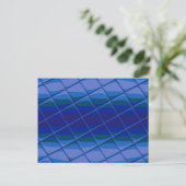 Indigo-Palette Postkarte (Stehend Vorderseite)