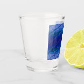 Indigo-Palette Schnapsglas (Links)