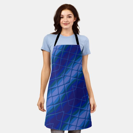 indigo palette schürze (Getragen)