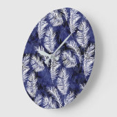 Indigo Palms Große Wanduhr (Winkel)