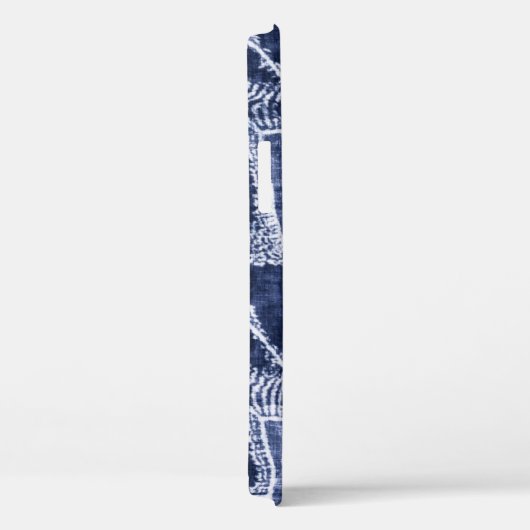 Indigo Patchwork: Textured Checked Elegance Case-Mate iPhone Hülle (Rückseite / Rechts)