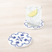 Indigo Petal Vine Getränkeuntersetzer (Seite)