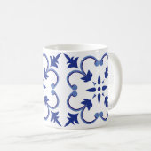 Indigo Petal Vine Kaffeetasse (VorderseiteRechts)