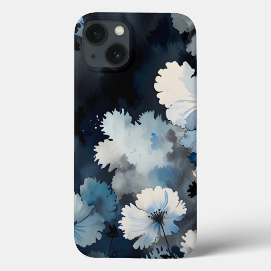Indigo Petals Case-Mate iPhone Hülle (Rückseite)