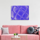 Indigo Petals Morphed Wrapped Canvas Leinwanddruck (Insitu (Wohnzimmer))