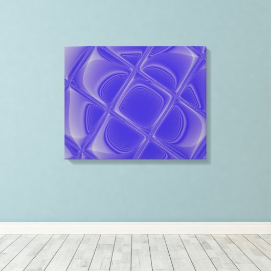 Indigo Petals Morphed Wrapped Canvas Leinwanddruck (Insitu (Holzboden))