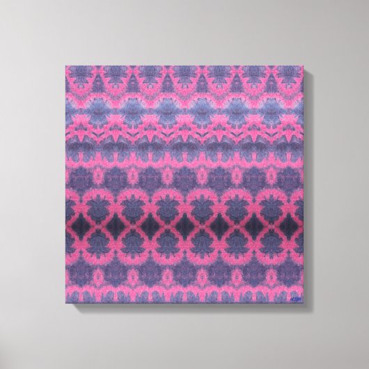 Indigo Pink II Stretched Canvas Print Leinwanddruck (Vorderseite)