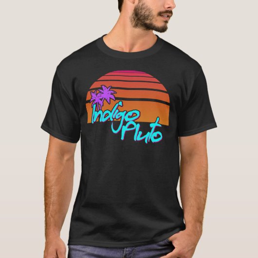 Indigo Pluto - Miami Sunset T-Shirt (Vorderseite)