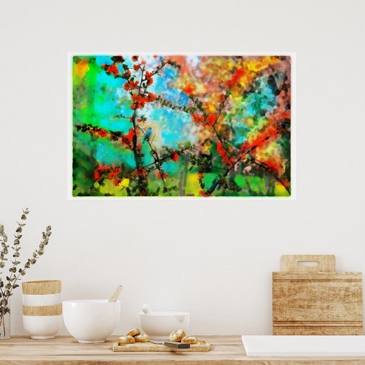 Indigo, Poster (Küche)