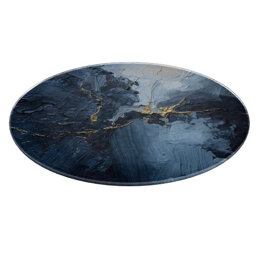 "Indigo Rhapsody" Schneidebrett (Ecke)