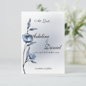 Indigo Romance Hochzeit Save-the-Date-Karten Save The Date (Stehend Vorderseite)