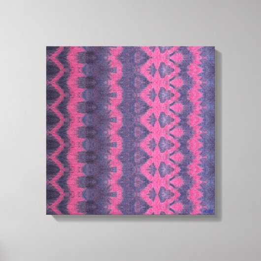 Indigo Rosa Stretch Leinwanddruck (Vorderseite)