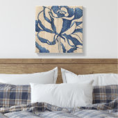Indigo-Rose Leinwanddruck (Insitu (Schlafzimmer))