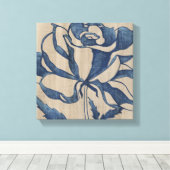 Indigo-Rose Leinwanddruck (Insitu (Holzboden))