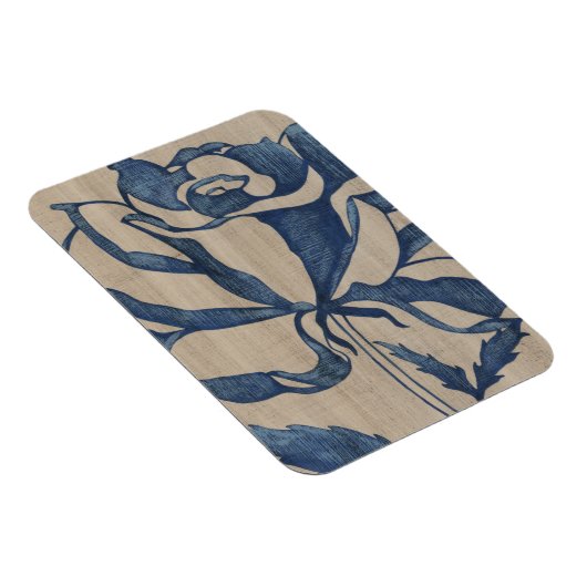 Indigo-Rose Magnet (Rechte Seite)