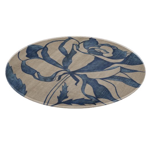 Indigo-Rose Schneidebrett (Ecke)