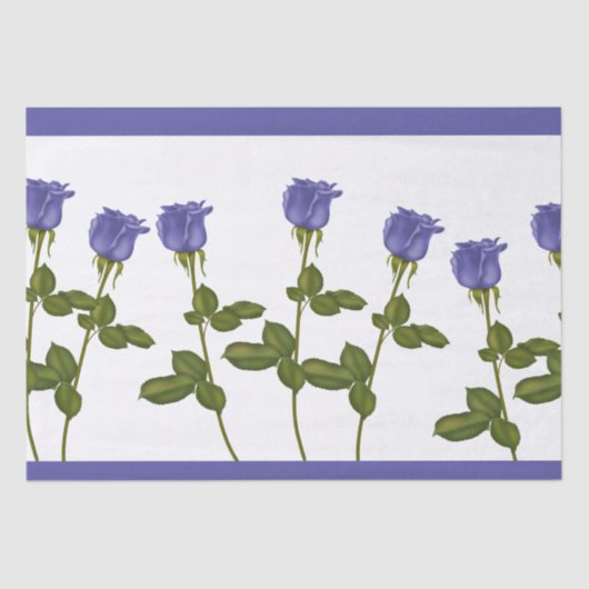 Indigo-Rose Seidenpapier (Vorderseite)