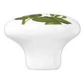 Indigo-Rosen Keramikknauf (Seitenansicht)