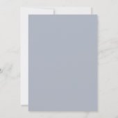 Indigo-Rost-Wildblumen-Hochzeit Einladung (Rückseite)