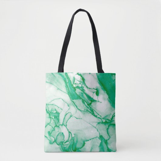 Indigo Round. Bohemian Tie Dye. Blue Roll Psychede Tasche (Vorderseite)
