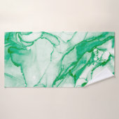 Indigo Round. Bohemische Gefärbte Krawatte. Blue R Badehandtuch (Badehandtuch)