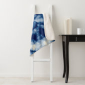 Indigo Round. Bohemische Gefärbte Krawatte. Blue R Sherpadecke (Beispiel)