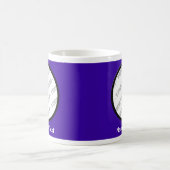 Indigo-rundes Foto u. Text-Tasse - schaffen Sie Kaffeetasse (Mittel)
