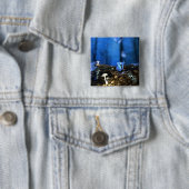 Indigo-Schmetterling und Pilzwald Button (Beispiel)