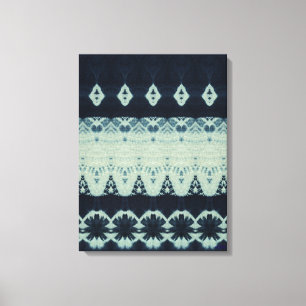 Indigo-Schönheit-Shibori-Leinwanddruck Leinwanddruck