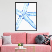 Indigo Seestern Leinwanddruck (Insitu (Wohnzimmer))