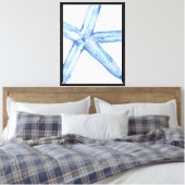 Indigo Seestern Leinwanddruck (Insitu (Schlafzimmer))