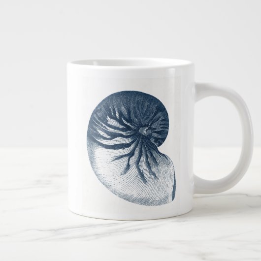 Indigo Shark Eye Seashell Jumbo-Tasse (Rechts)