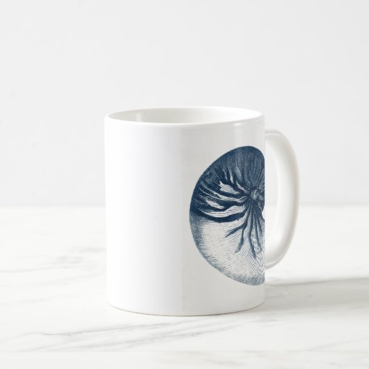 Indigo Shark Eye Seashell Kaffeetasse (VorderseiteRechts)