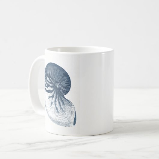Indigo Shark Eye Seashell Kaffeetasse (Vorderseite Links)