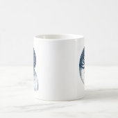 Indigo Shark Eye Seashell Kaffeetasse (Mittel)
