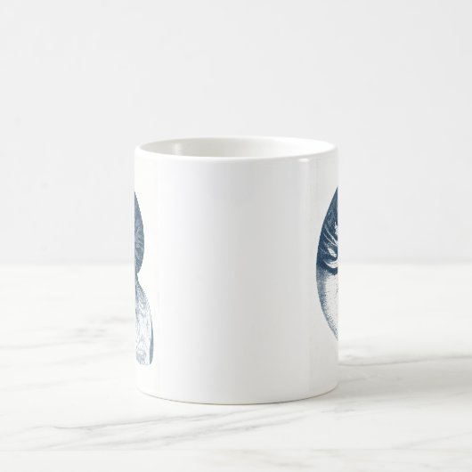 Indigo Shark Eye Seashell Kaffeetasse (Mittel)
