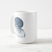 Indigo Shark Eye Seashell Kaffeetasse (Vorderseite Links)
