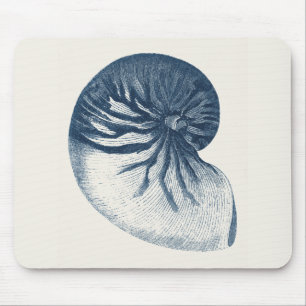 Indigo Shark Eye Seashell Mousepad