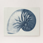 Indigo Shark Eye Seashell Puzzle (Horizontal)