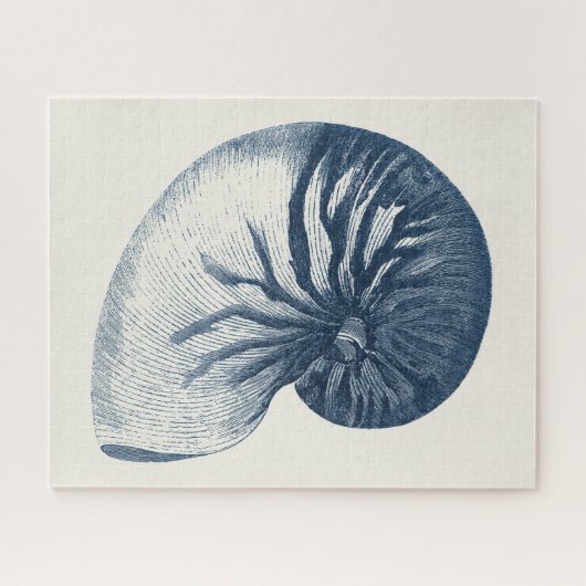 Indigo Shark Eye Seashell Puzzle (Horizontal)