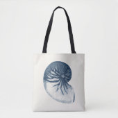 Indigo Shark Eye Seashell Tasche (Vorderseite)