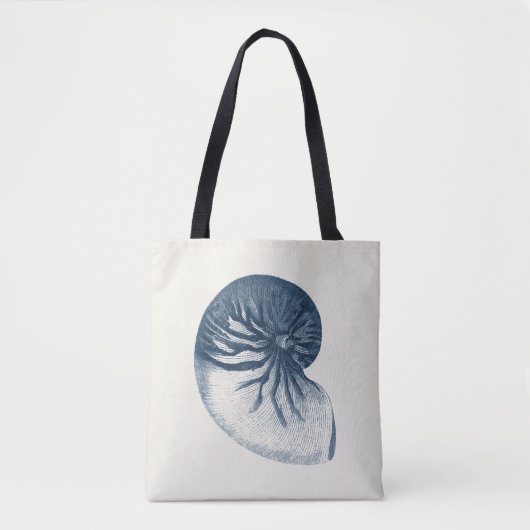 Indigo Shark Eye Seashell Tasche (Vorderseite)